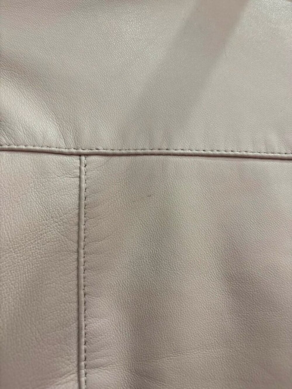 All Saints NWT Balfern Biker Leather Jacket in Powder Pink - Size 10 - Picture 12 of 12